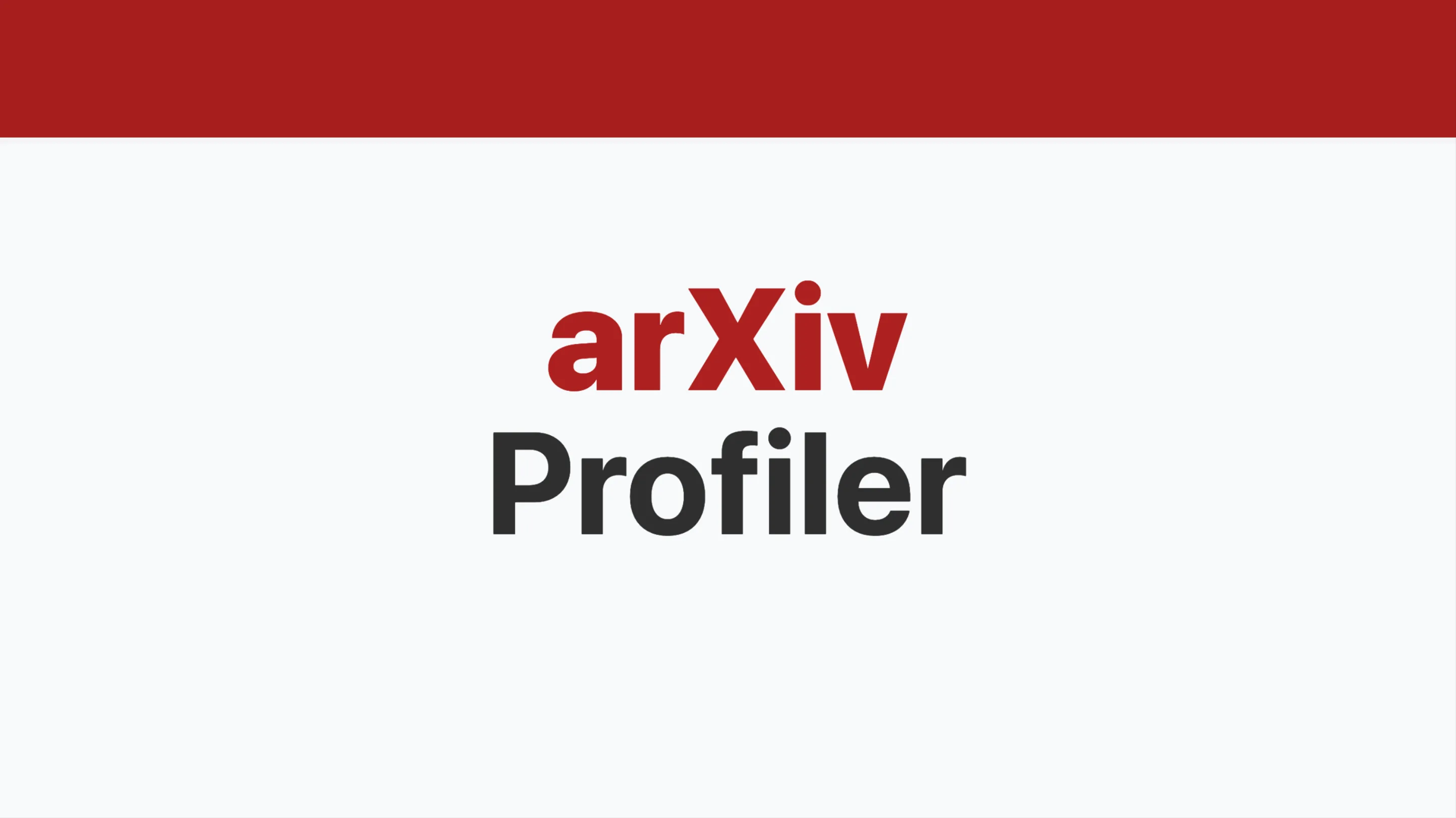 arXivProfiler